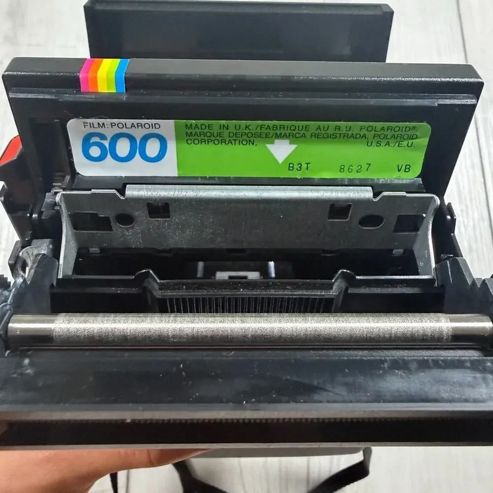 Polaroid OneStep Flash 600 Red Stripe Instant Film Camera